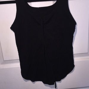 Black tank top